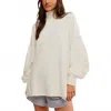 Free People Wonderful Pullover Sweater In Coconut Milk In White