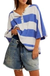 Free People Moxie Distressed High Waist Denim Cutoff Shorts In Blue