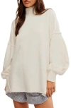 Free People Wonderful Pullover Sweater In Coconut Milk In White