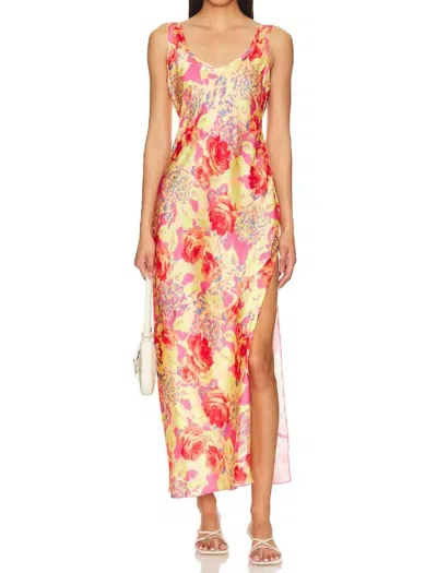 Free People Worth The Wait Bias Slip Dress In Fiesta Combo