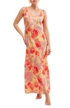 FREE PEOPLE FREE PEOPLE WORTH THE WAIT FLORAL MAXI DRESS