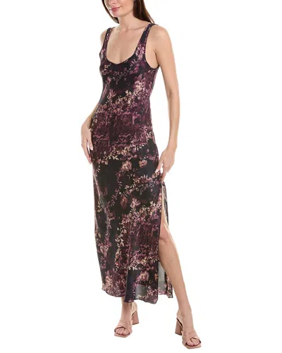 Free People Worth The Wait Floral Maxi Dress In Black