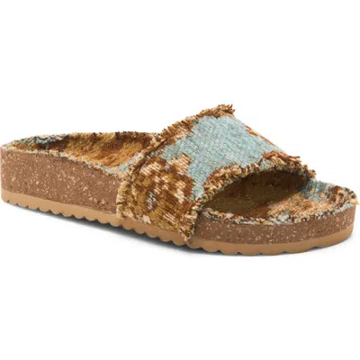Free People Woven Wonders Slide Sandal In Brown