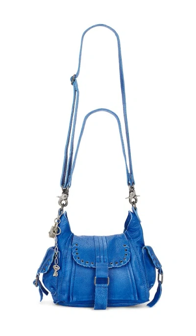 Free People Wtf Baby Leigh Shoulder Bag In Blue