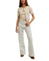 Free People Rib-knit Twosie Top In Ecru