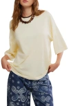 Free People Wtf Perfect Oversize Cotton T-shirt In White