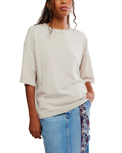 Free People We The Free Perfect Oversize Cotton T-shirt In Neutral