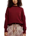 Free People Wtf Torres Roll Neck Sweater In Red