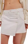Free People Wynne Vegan Skirt In Bone In White