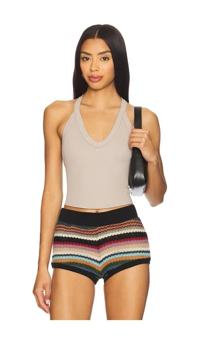 Free People X Fp Movement All Clear V Neck Cami In Gray
