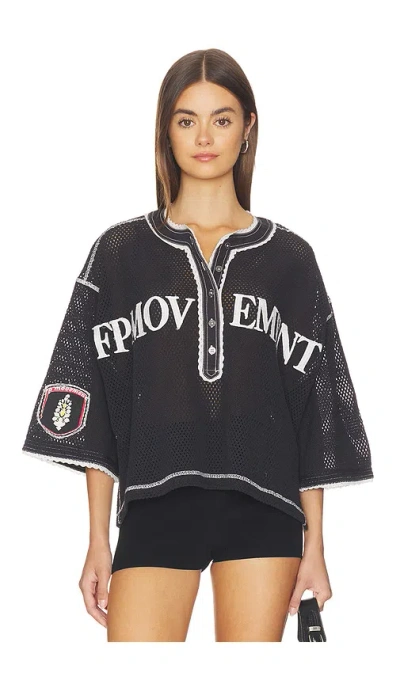 Free People Shirt Camp Out In Black