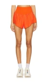 Free People Fp Movement Carpe Diem Water Resistant Shorts In Flame