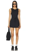 Free People Easy Does It Athletic Mini Dress In 黑色