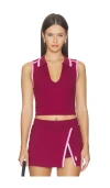 Free People X Fp Movement Forehand Polo Top In Pink