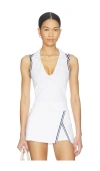 Free People X Fp Movement Forehand Polo Top In White