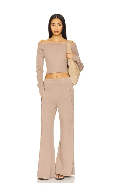 Free People X Fp Movement Go To Long Sleeve Set In Brown