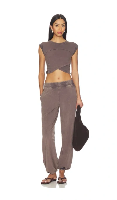 Free People X Fp Movement Hot Shot Crossover Set In Brown