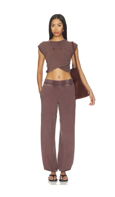 Free People X Fp Movement Hot Shot Crossover Set In Brown