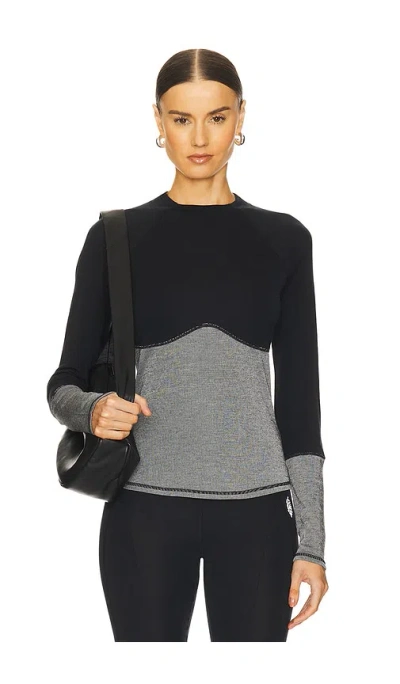Free People X Fp Movement Moonlight Base Layer Long Sleeve Top In 블랙