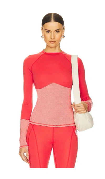 Free People X Fp Movement Moonlight Base Layer Long Sleeve Top In Winterberry