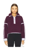 Free People X Fp Movement Mountain High 1/2 Zip Jacket In Purple