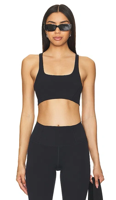 Free People X Fp Movement Never Better Neck Bra In Black