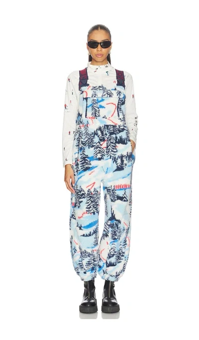 Free People X Fp Movement Printed Hit The Slopes Salopette Jumpsuit In Multi