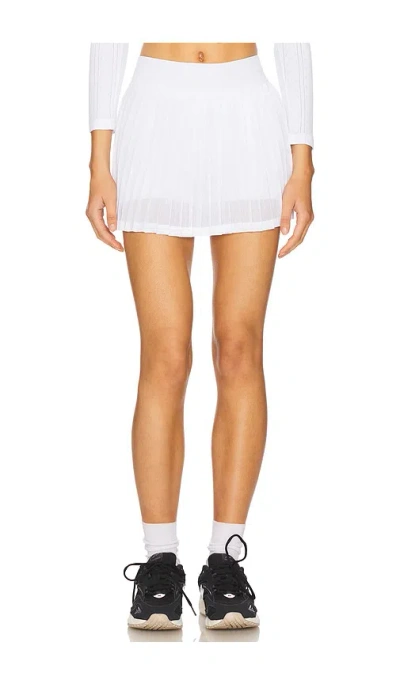 Free People X Fp Movement Rally Ruffle Mini Skirt In 白色