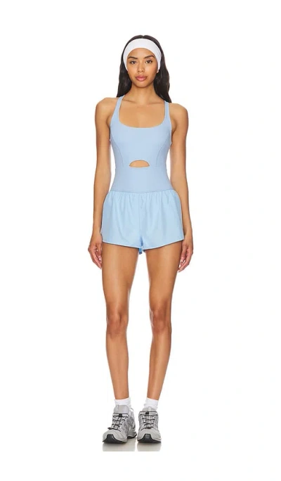 Free People X Fp Movement Righteous Runsie In Blue