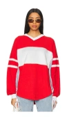 Free People X Fp Movement Rugby Ready Layer Top In Red