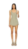 Free People X Fp Movement Smockin Hot Dress In Army