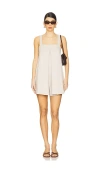 Free People X Free-est Nichola Romper In Pumice Stone