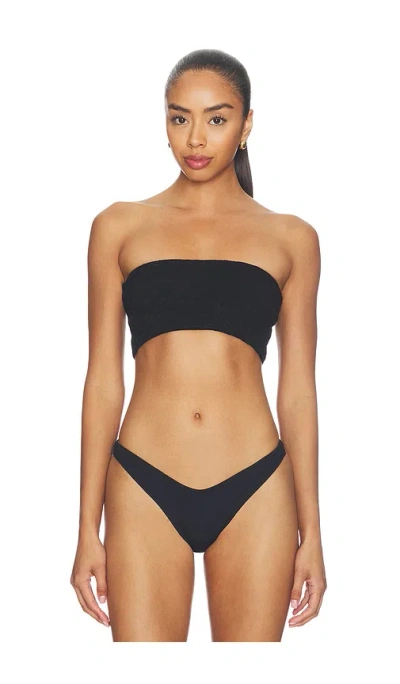Free People X Free-est Lola Bandeau Bikini Top In Black