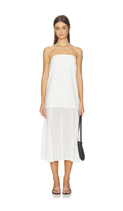 Free People X Free-est Sabeen Tube Midi Dress In Clean Ivory