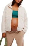 Free People X Hatch Maternity Hit Jacket In Canvas