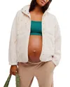 Free People X Hatch Maternity Hit Jacket In Canvas