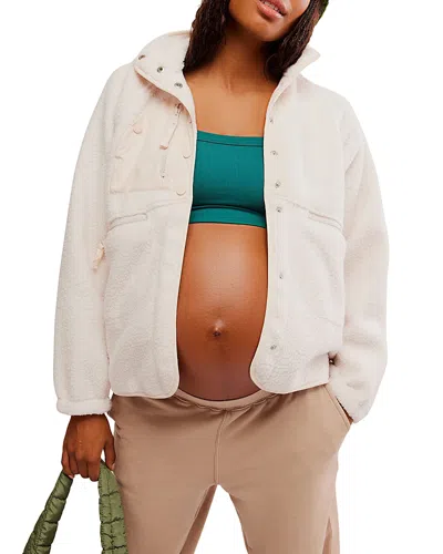 Free People X Hatch Maternity Hit Jacket In Canvas