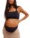 Free People X Hatch Maternity Square Neck Bra In Black
