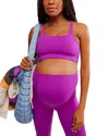 Free People X Maternity Hatch Never Better Leggings In Flourescent Berry