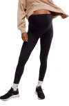 Free People X Maternity Hatch Never Better Leggings In Black