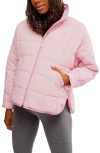 Free People X Hatch Pippa Maternity Puffer Jacket In Pink Haze