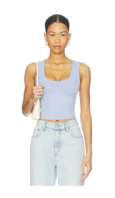 Free People X Intimately Clean Lines Muscle Cami In Blue