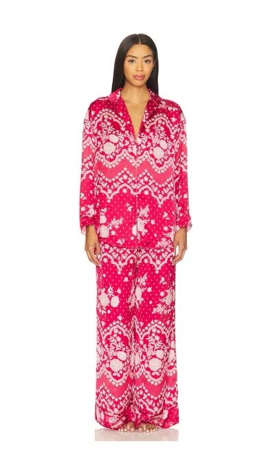 Free People X Intimately Dreamy Days Pajama Set In Red