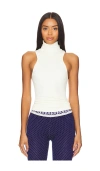 Free People X Intimately Fp Always Ready Seamless Turtleneck Top In White