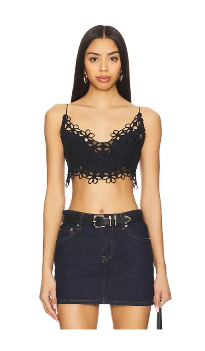 Free People X Intimately Fp Asteria Bralette In 黑色