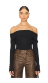 Free People X Intimately Fp Autumn Cozy Bodysuit In 블랙