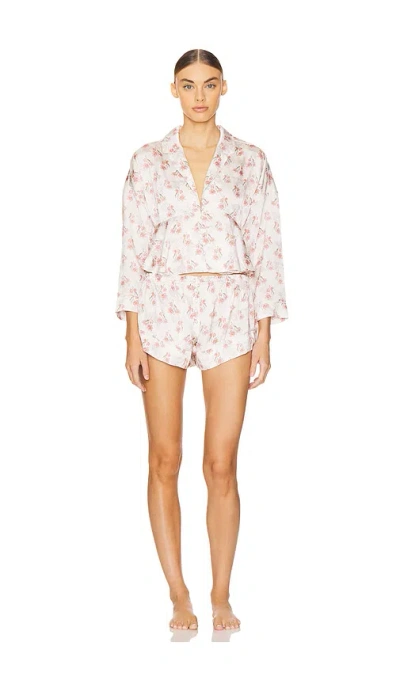 Free People X Intimately Fp Beauty Sleep Pj Set In Ivory Combo