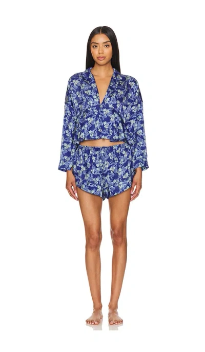 Free People X Intimately Fp Beauty Sleep Pj Set In Sea Combo