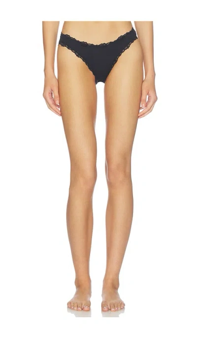 Free People X Intimately Fp Charlie Micro Bikini In Black