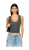Free People X Intimately Fp Clean Slate Tank In 黑色